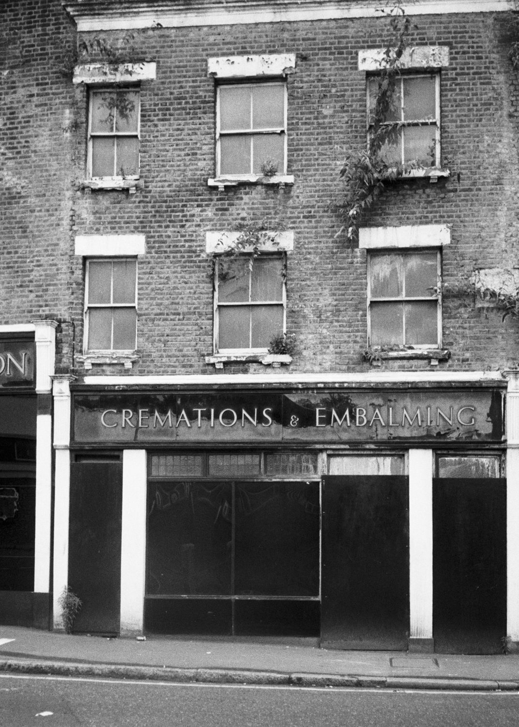 A. Smith funeral parlour, 122 Southwark Bridge Road, Borough of Southwark, London SE1. Now demolished.