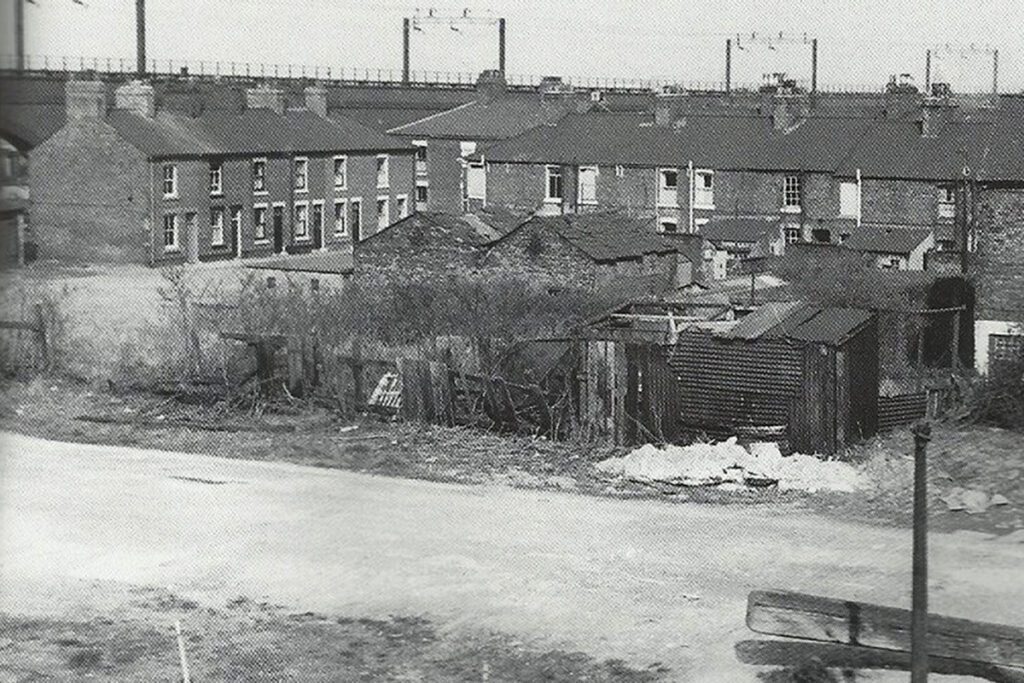 Hankey St to the left and then the rest is the back of the houses on Rutland St. Runcorn. Andy Price.